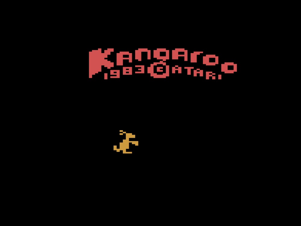 Title Screen of Kangaroo for Atari 2600